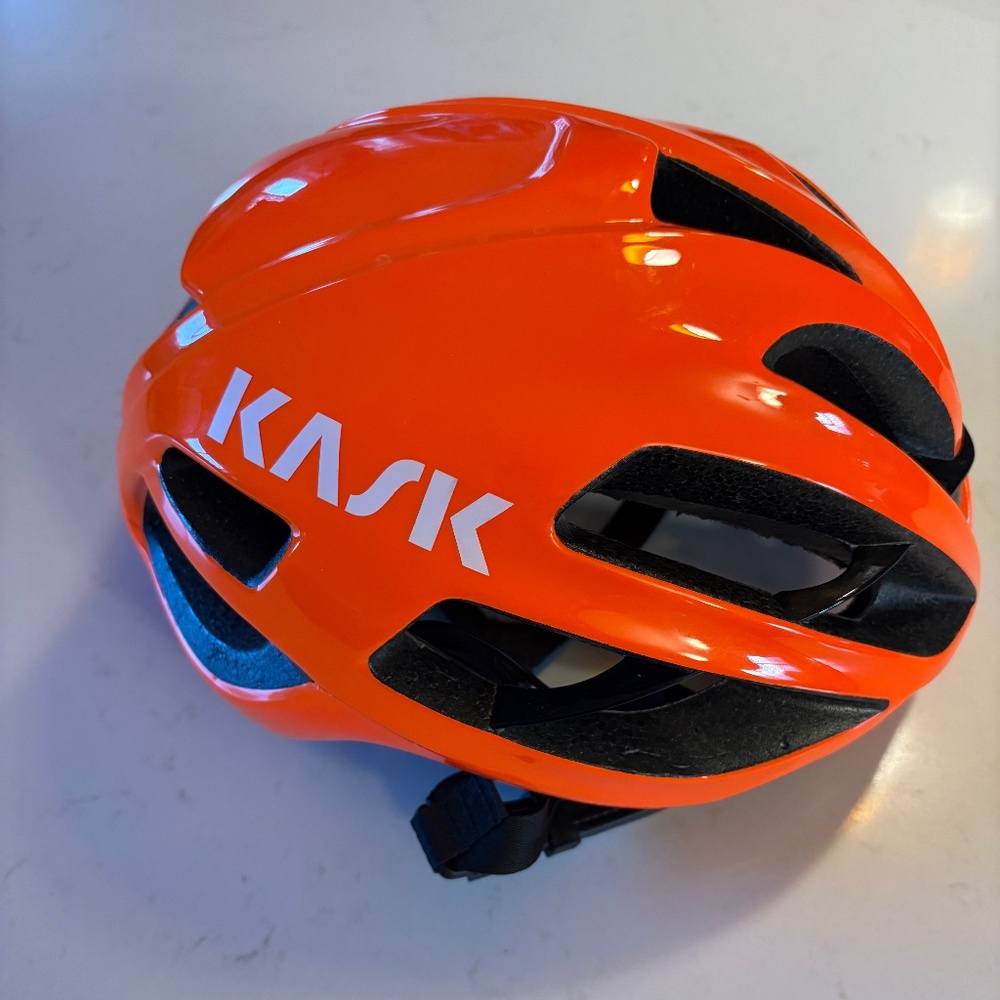 Kask Protone Fluo Orange size L in excellent condition!
